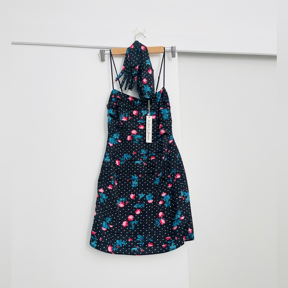 NWT For Love and Lemons Posy Sexy Mini Dress Size XS w Matching Gloves